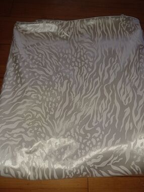 Luxury White Zebra-Print Fabric